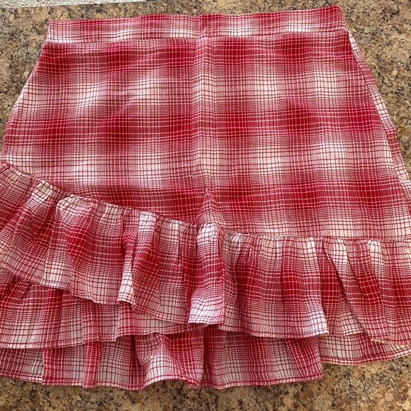 Checkered Ruffle Skirt - Picture 1 of 4